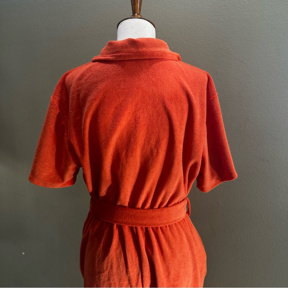 Beach Riot Orange Button-Up Romper - Picture 9 of 12